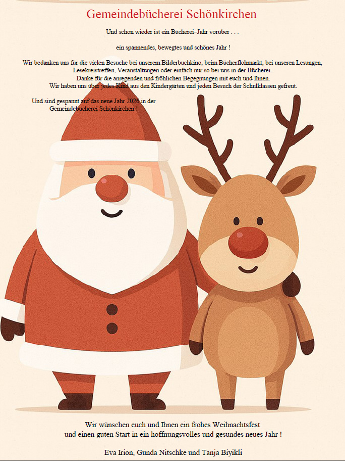 Und schon wieder ist ein Bücherei-Jahr vorüber . . .