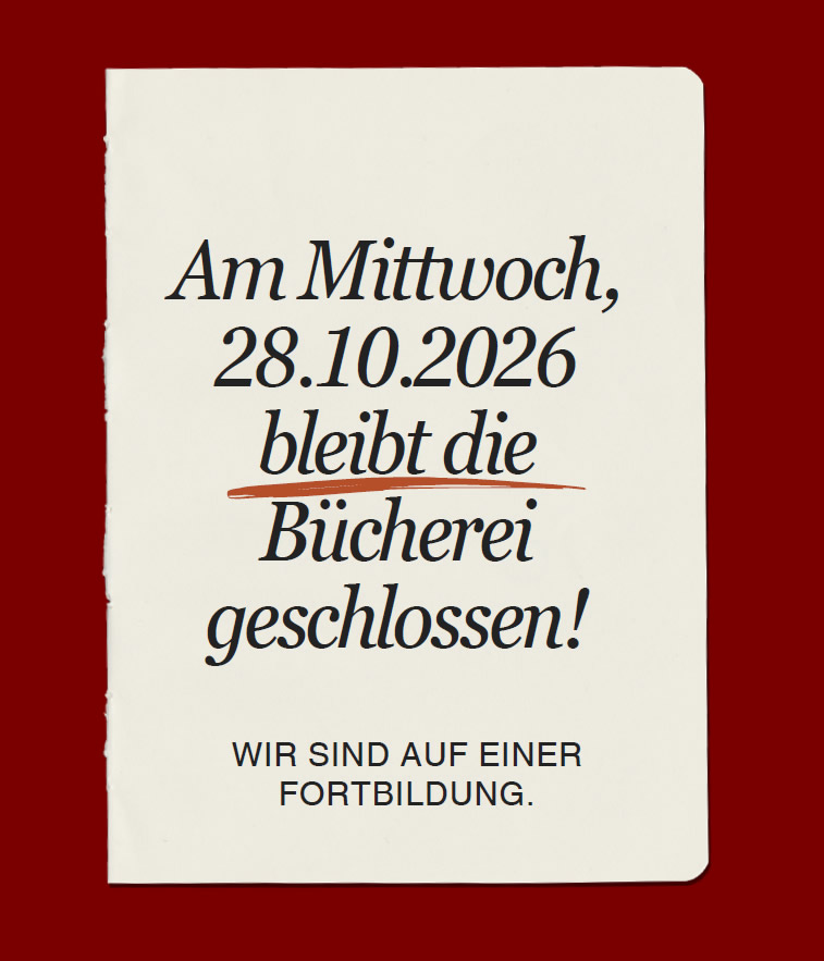 28.10. haben wir geschlossen!